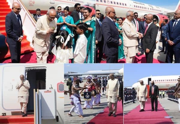 இலங்கைக்கு சிபிஆர் அரசு முறை பயணம்; கொழும்புவில் உற்சாக வரவேற்பு