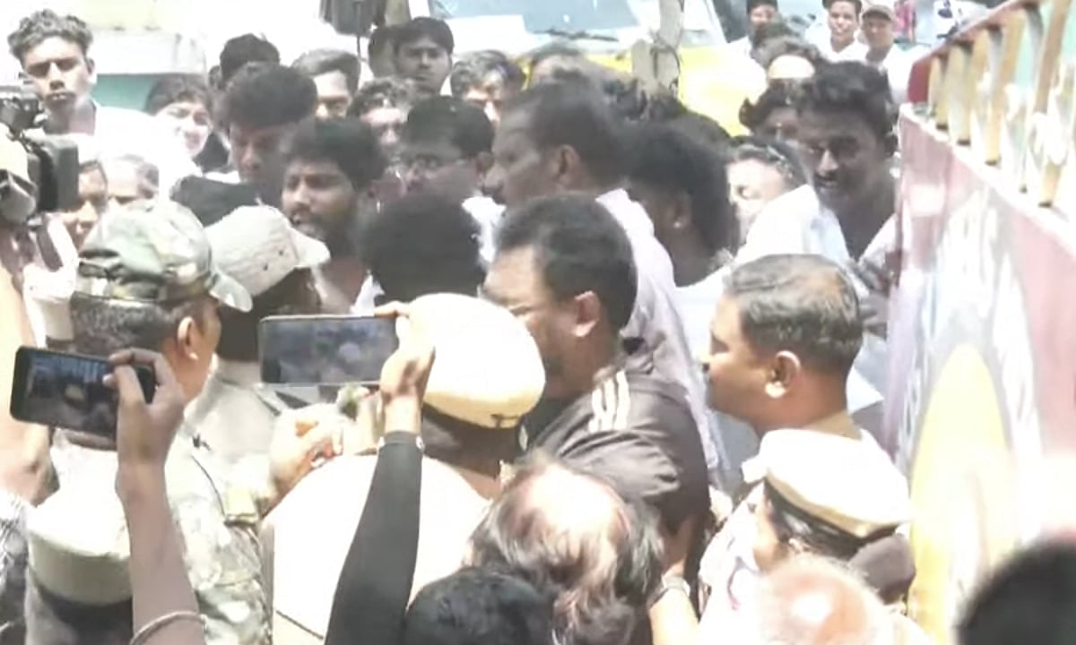 கள்ள ஓட்டு புகார்: சென்னை ஆழ்வார்பேட்டையில் பாஜக-திமுகவினர் மோதல்