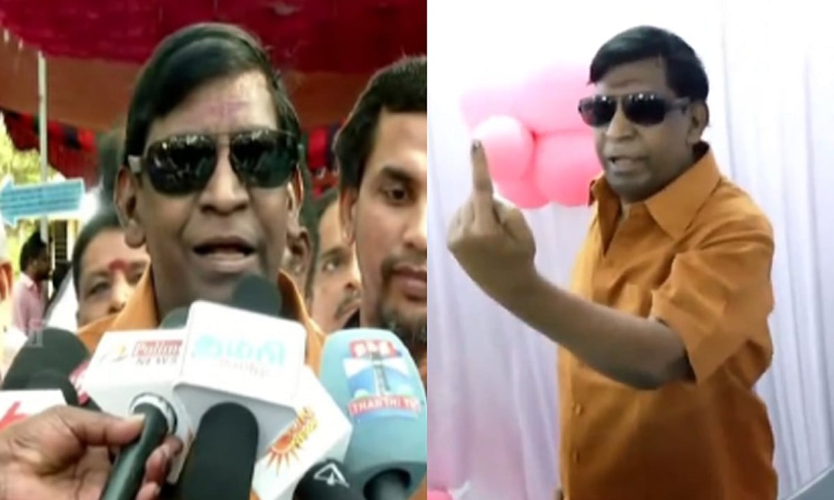 வெளிநாட்டில் இருந்து வாக்களிக்க வருபவர்கள் பாராட்டுக்குரியவர்கள்: வடிவேலு