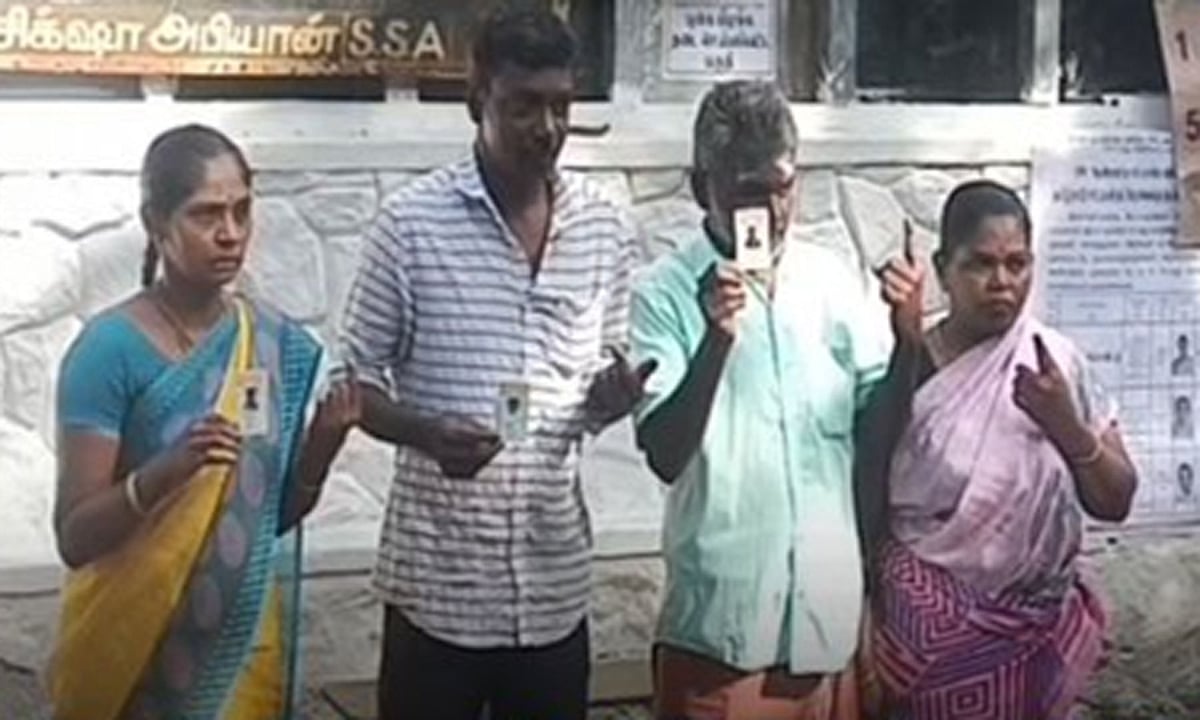 5 வாக்காளர் வெள்ளிமலை வாக்குச்சாவடியில் 4 வாக்குகள் பதிவு