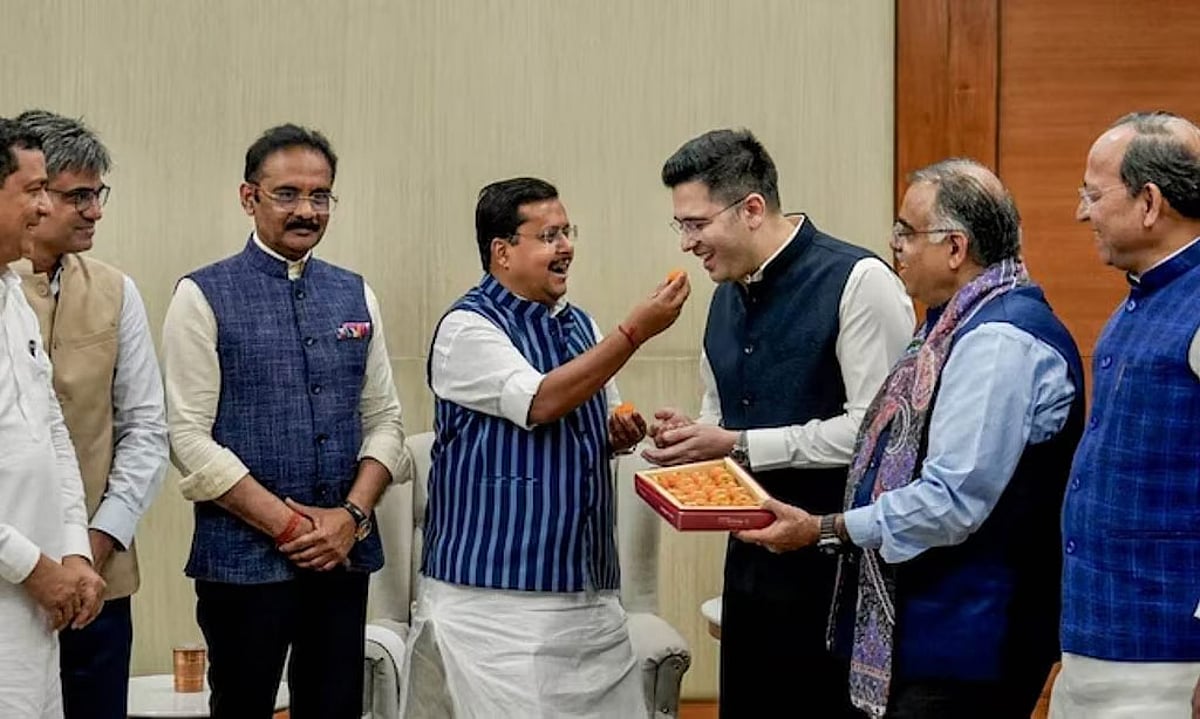 ஆம்ஆத்மியின் 7 எம்.பி.க்கள் இணைவு ஏற்பு – மாநிலங்களவையில் பாஜக பலம் 113