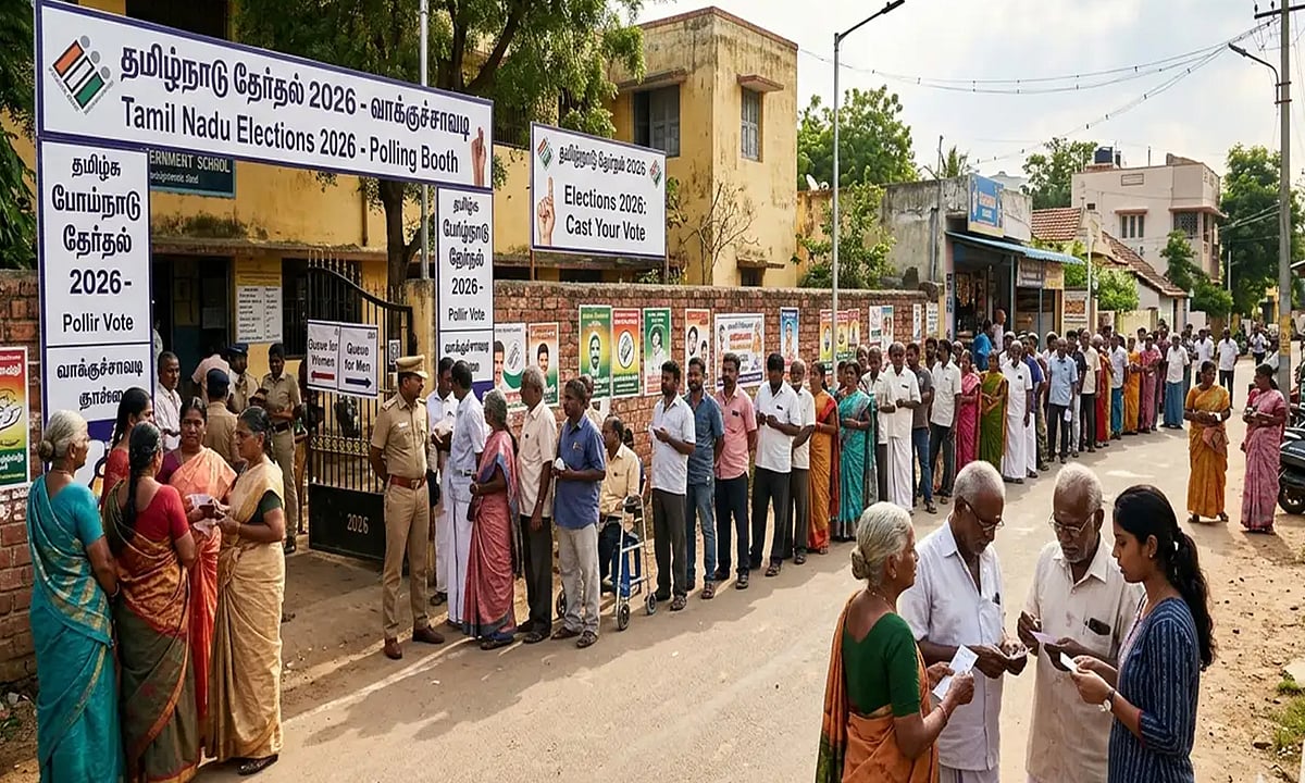 தமிழ்நாட்டில் 84.35 சதவீத வாக்குகள் பதிவு