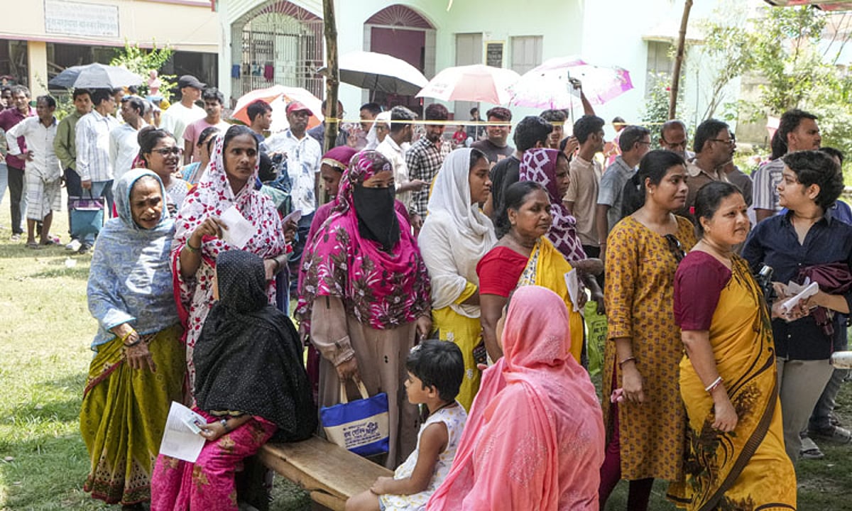 மேற்கு வங்க முதற்கட்ட தேர்தலில் 90% வாக்குப்பதிவு