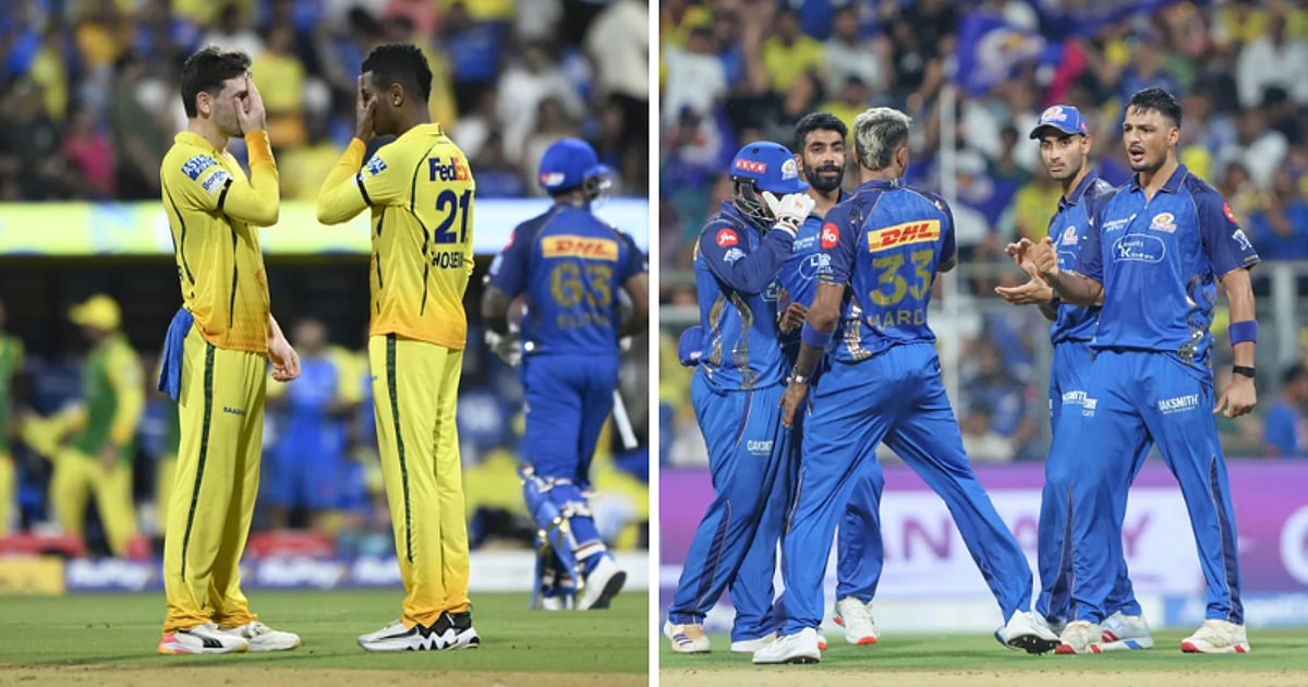 ஐபிஎல்லில் MI-க்கு மிகப்பெரிய தோல்வி: 104 ரன்னில் சுருட்டி CSK சாதனை வெற்றி