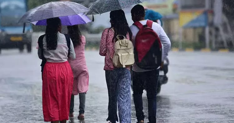 10 மாவட்டங்களில் இரவு 7 மணி வரை மழை (இன்று)! எச்சரிக்கை விடுப்பு