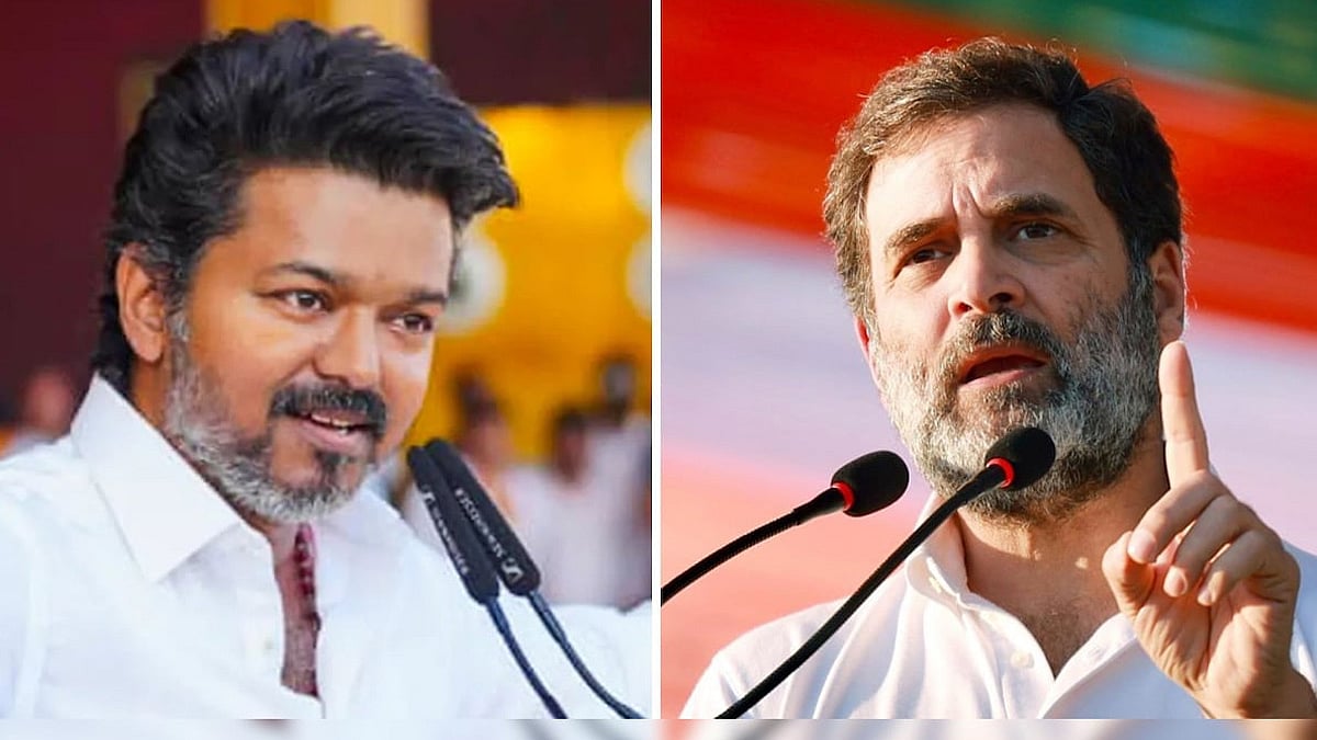 தவெக வெற்றி: விஜய்க்கு ராகுல் காந்தி வாழ்த்து
