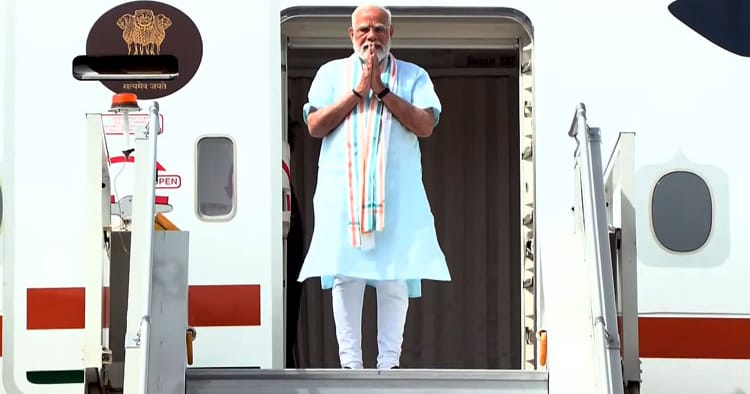 ஐந்து நாடுகளுக்கு அரசுமுறைப் பயணம் மேற்கொண்ட பிரதமர் மோடி டெல்லி வருகை