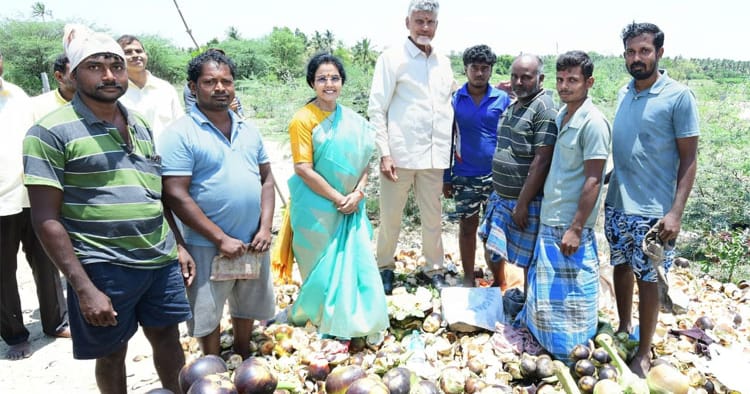 குப்பம் அருகே சாலை ஓர விற்பனையாளரிடம் நுங்கு வாங்கி உண்ட முதல்வர் சந்திரபாபு நாயுடு