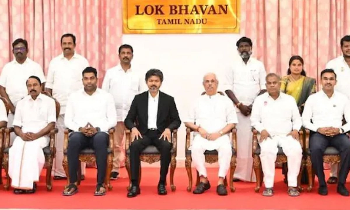 அமைச்சர்கள் பதவியேற்பு விழாவில் தமிழ்த்தாய் வாழ்த்து புறக்கணிப்பு: ஆர்.எஸ்.பாரதி கடும் கண்டனம்