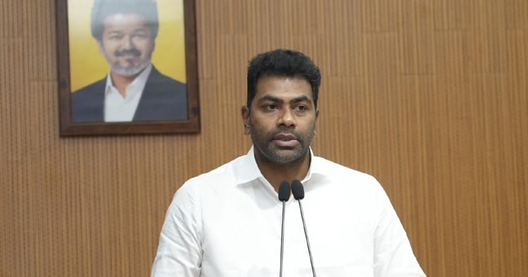 முன்னாள் அதிமுக எம்.எல்.ஏ-க்கள் தமிழக வெற்றிக்கழகத்தில் இணைந்தது குதிரை பேரம் அல்ல: அமைச்சர் ஆதவ் அர்ஜுனா விளக்கம்