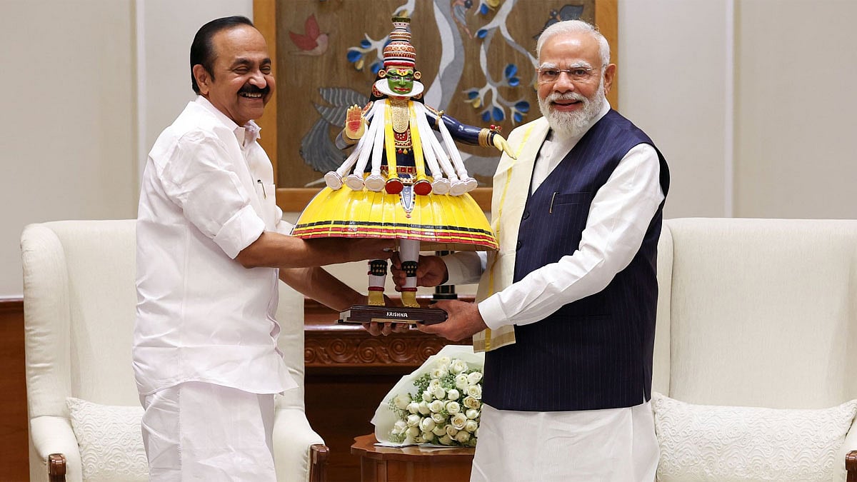பிரதமர் நரேந்திர மோடியை சந்தித்து கலந்துரையாடல் நடத்திய கேரள முதல்வர் வி.டி.சதீசன்