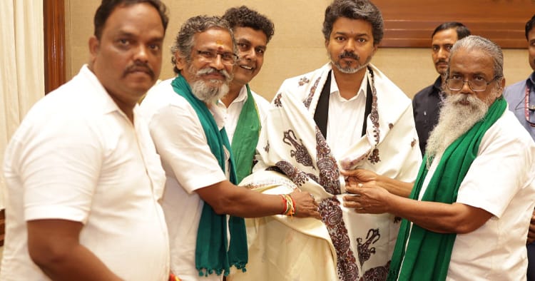 தேசிய தென்னிந்திய நதிகள் இணைப்பு விவசாயிகள் சங்கத்தினர் முதல்-அமைச்சர் விஜய்க்கு வாழ்த்து (மே 5)!