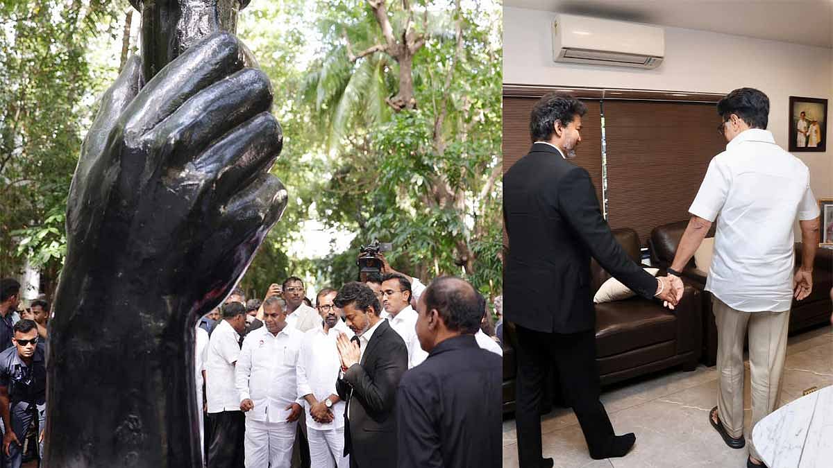விஜயின் மரியாதை சந்திப்பு: கி.வீரமணி முதல் திருமாவளவன் வரை (மே 5)!