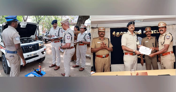 திருநெல்வேலி: சிறப்பாக பணியாற்றிய 62 போலீசாருக்கு எஸ்.பி. பாராட்டு (Live Update)
