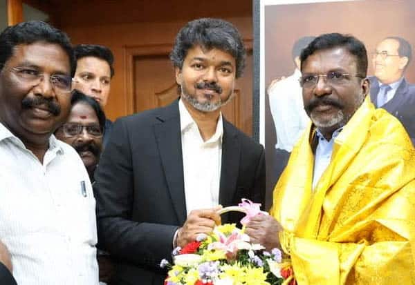முதல்வர் விஜய் திருமாவளவன் சந்திப்பு