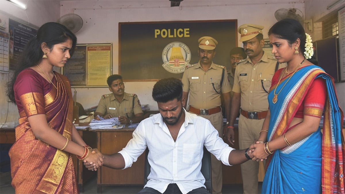 திண்டுக்கல்லில் இரு மனைவிகளுடன் வாழ முயன்ற நபர்: காவல்துறையினர் எச்சரிக்கை