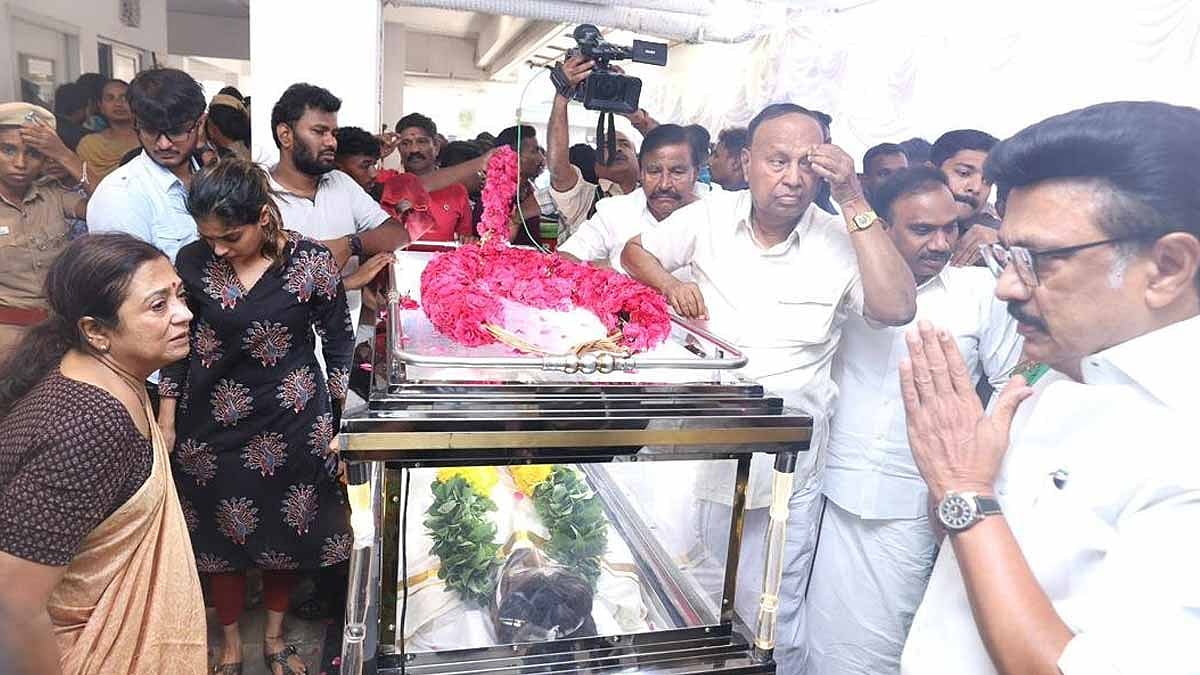 இயக்குநர் பாக்யராஜின் மறைவு: முதலமைச்சர் மு.க.ஸ்டாலின் நேரில் அஞ்சலி